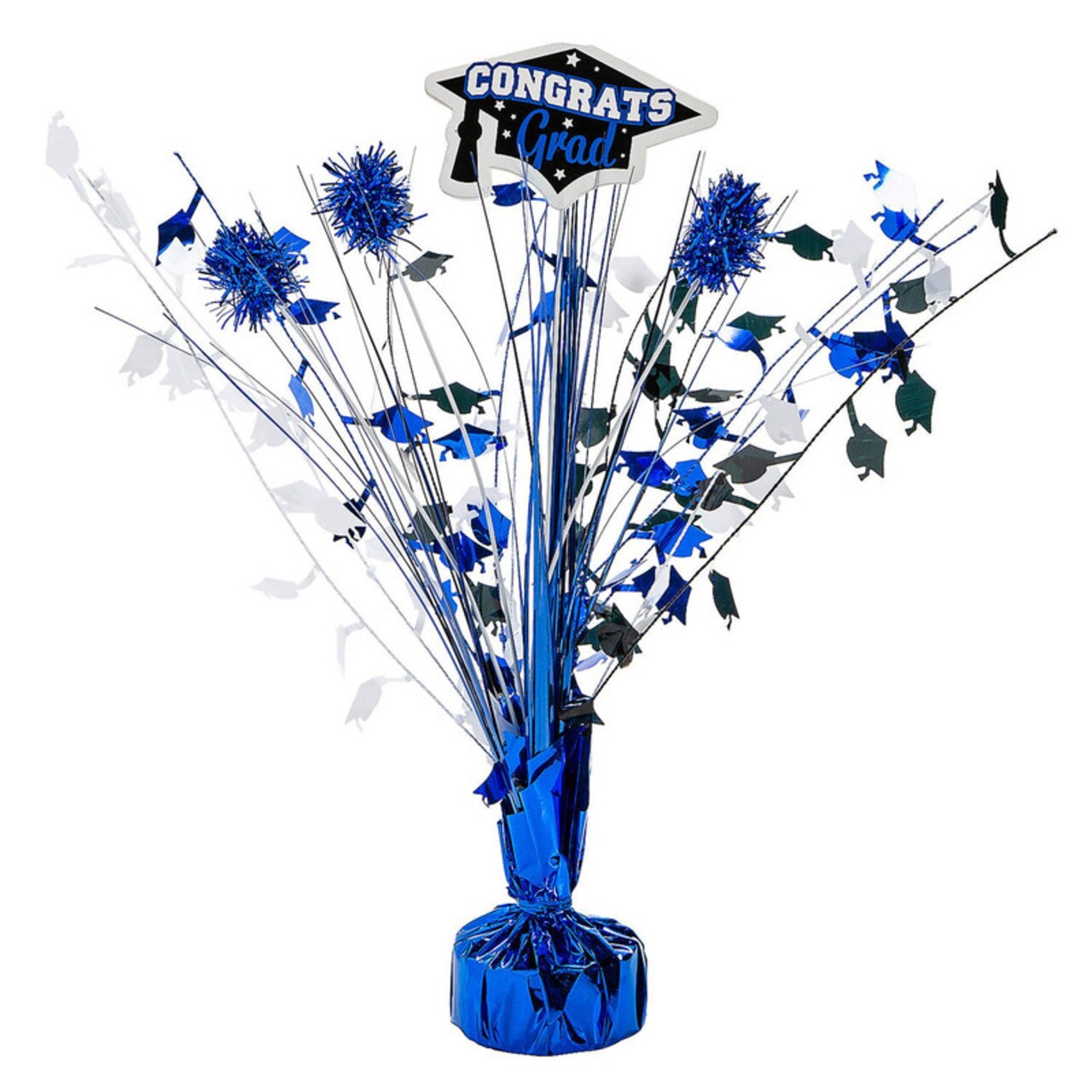 Graduation Party Spray Style Plastic Tabletop Centerpiece 14"